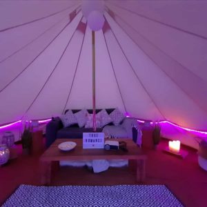 Bell Tent Hire With Movie