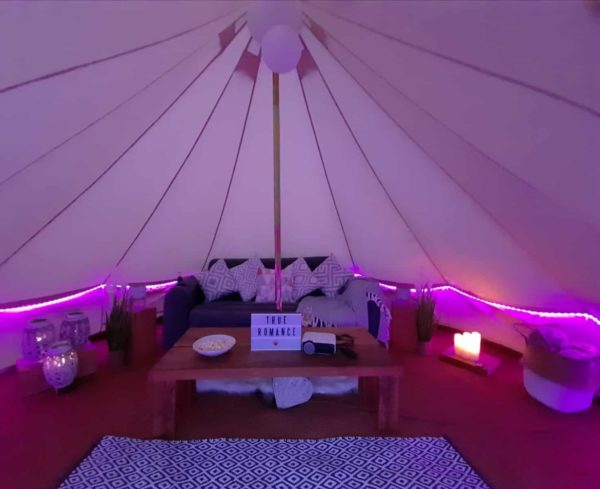 Bell Tent Hire With Movie